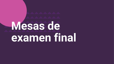 Inscripción a mesas de exámenes febrero-marzo 2025